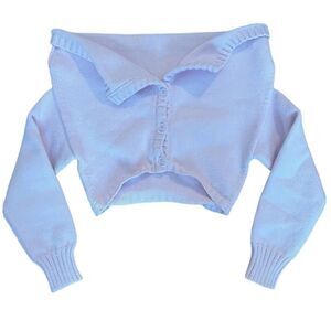 PHILOSOPHY DI LORENZO SERAFINI Off-The-Shoulder Cropped Cardigan